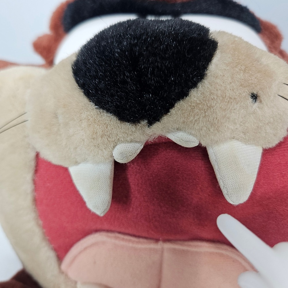 Vtg 1997‎ Looney Tunes Taz Tasmanian Devil Shakes Talks Plush Play By Play 10" - Picture 3 of 9